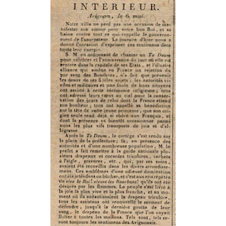 Gazette nationale ou le Moniteur universel, 20 mai 1816