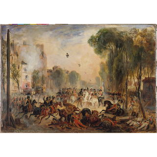 L’attentat de Fieschi, boulevard du Temple, 28 juillet 1835